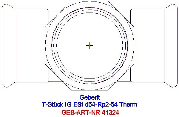 GE Mapress Therm T-Stück mit IG d54-Rp2-54_41324_G