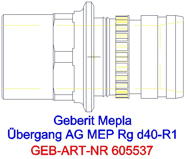 GE Mepla Übergang mit AG Rg d40-R1_605.537.00.5_A