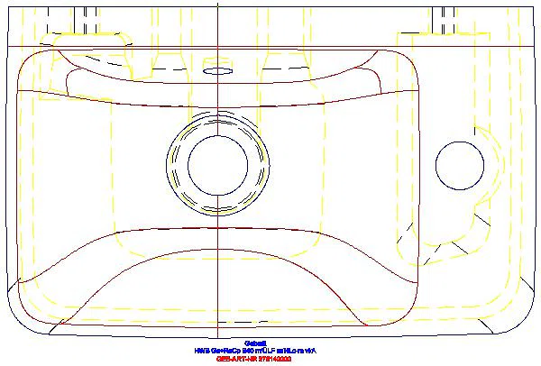 Renova Compact HWB, verk. Ausladung 40x25cm, Hl. rechts,  m. Ül._276140000_G