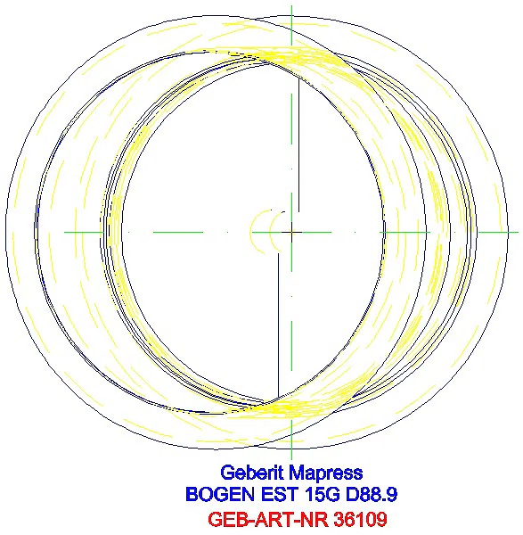 GE Mapress Edelstahl Bogen 15Gr d88,9_36109_G