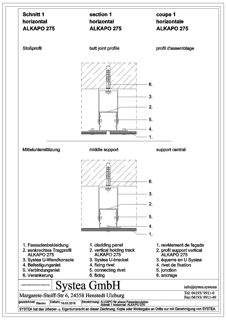 04_ALKAPO für ebene Fassadenplatten