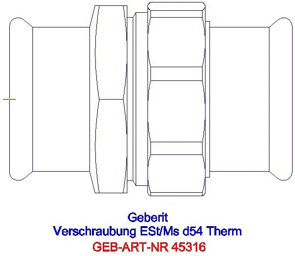 GE Mapress Therm Verschraubung d54 _45316_A