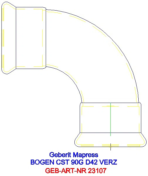 GE Mapress C-Stahl Bogen 90Gr d42 verzinkt_23107_A