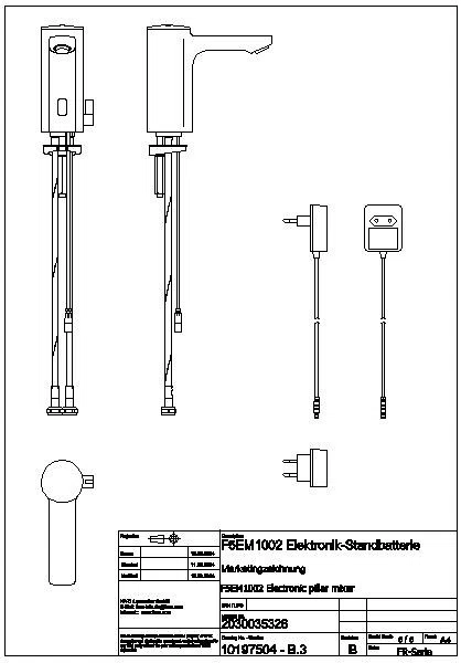 Standbatterie, F5, elek., Mischer, 5l, Steckernetzteil 230 VAC, F5EM1002