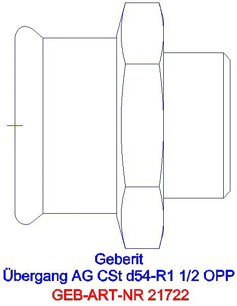 GE Mapress C-Stahl Übergang mit AG d54-R1 1/2 verzinkt_21722_A