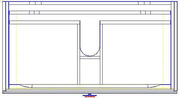 Xeno2 Unterschrank f. WT, 2 Schubl. 88x53x46,2cm, weiß_500.509.01.1_G
