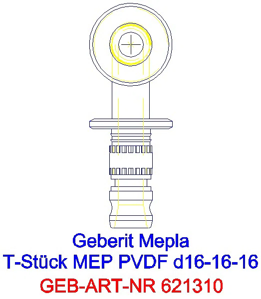 GE Mepla T-Stück egal PVDF d16-16-16_621.310.00.5_L
