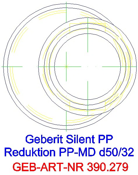 GE Silent-PP Reduktion exzentrisch d50/32_390.279.14.1_G