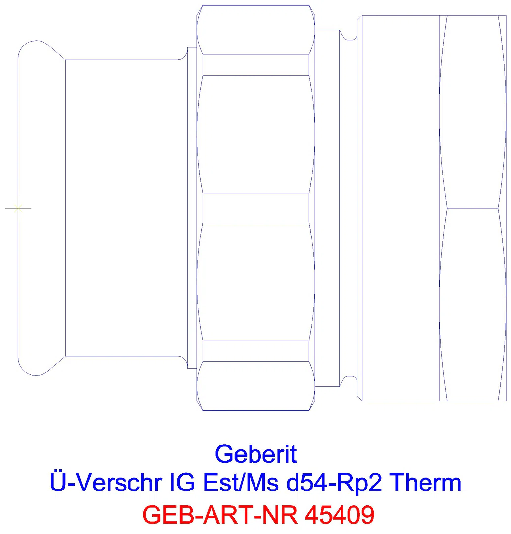 GE Mapress Therm Übergangsverschr. mit IG d42-Rp1 1/2_45409_a