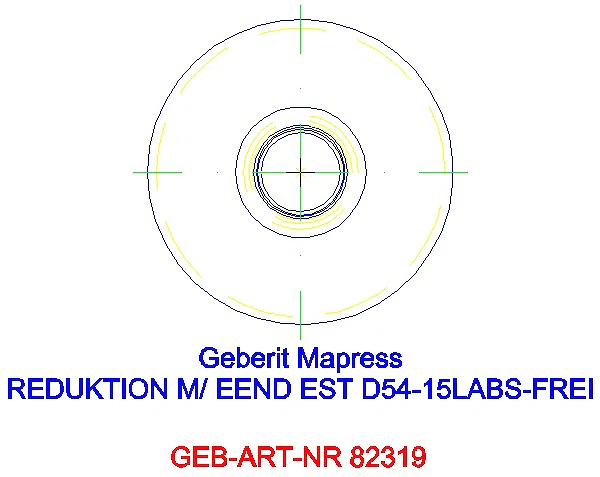 GE Mapress Edelstahl Reduktion mit Einschubende (LABS-frei) d54-15_82319_A