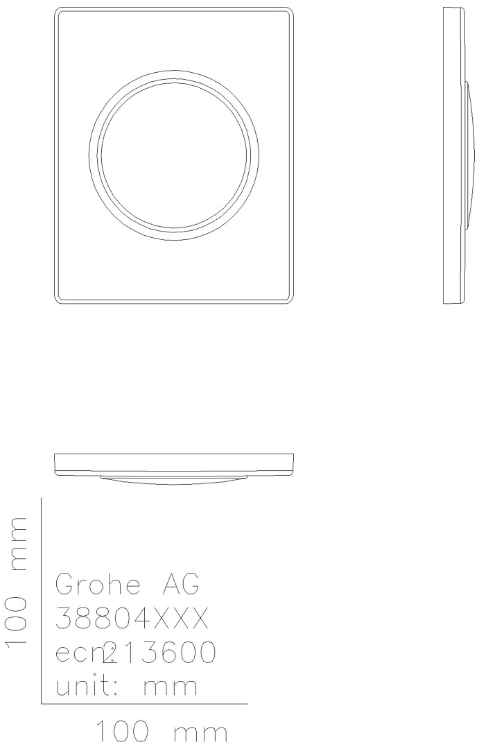 GROHE Urinal-Betätig. Nova Cosmopolitan 38804 FMS manuelle Betätigung chrom