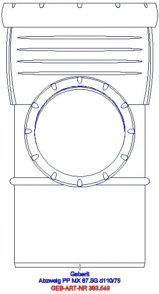GE Silent-Pro Abzweig 87,5Gr d110/75_393.549.14.1_A