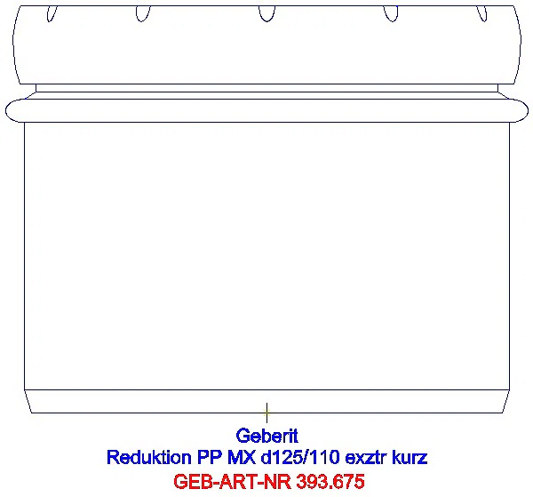 GE Silent-Pro Reduktion exzentrisch d125/110_393.675.14.1_A