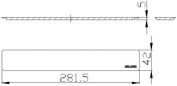 DALLMER Abdeckung CeraWall Select Edelstahl poliert