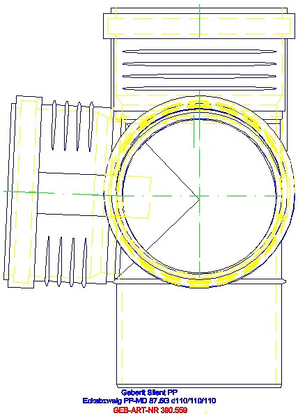 GE Silent-PP Eckabzweig 87,5Gr d110/110/110_390.559.14.1_A