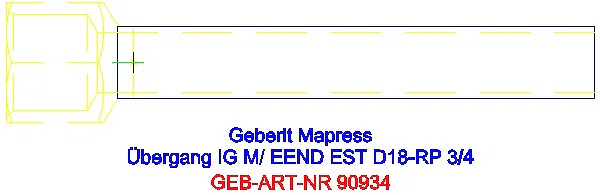 GE Mapress Edelstahl Übergang mit IG und Einschubende d18-Rp3/4_90934_G
