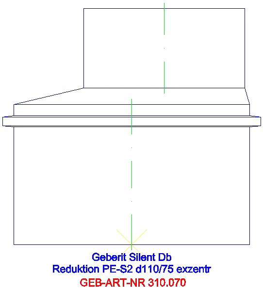 GE Silent-db20 Reduktion exzentrisch d110/75_310.070.14.1_A
