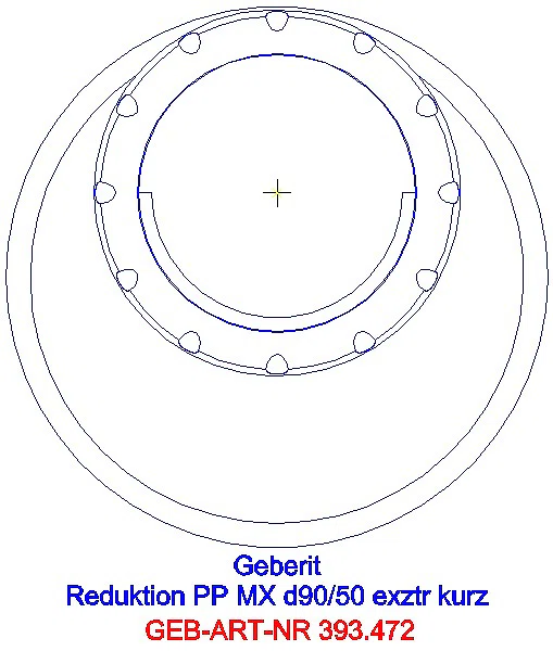 GE Silent-Pro Reduktion exzentrisch d90/50_393.472.14.1_G