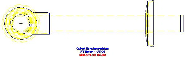 GE WT-Ablauf mit Tauchrohr Ventilrosette Abgang horizontal d32 weiß-alpin_151.034.11.1_G