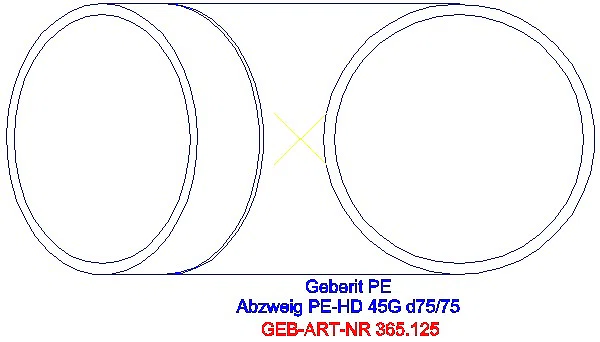GE PE Abzweig 45Gr d75/75_365.125.16.1_G