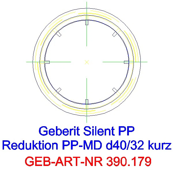 GE Silent-PP Reduktion zentrisch, kurz d40/32_390.179.14.1_G