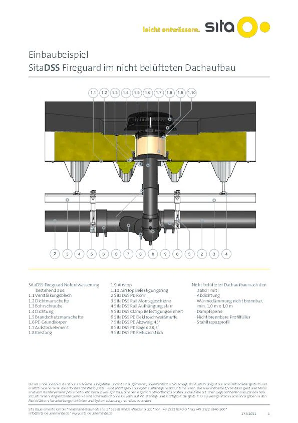 Druckströmungsentwässerung Einbaubeispiele 