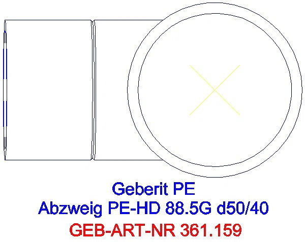 GE PE Abzweig 88,5Gr d50/40_361.159.16.1_G