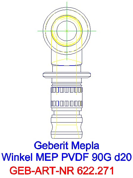 GE Mepla Winkel PVDF 90Gr d20_622.271.00.5_A