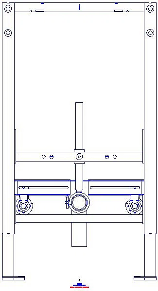 GE Duofix Element f. Bidet, 82 cm universell_111515002_A