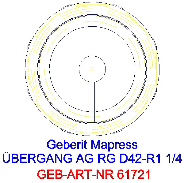 GE Mapress Kupfer Übergang mit AG Rg d42-R1 1/4_61721_L