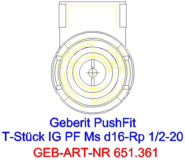 GE PushFit T-Stück mit IG Ms d20-Rp1/2-20_651.361.00.1_L