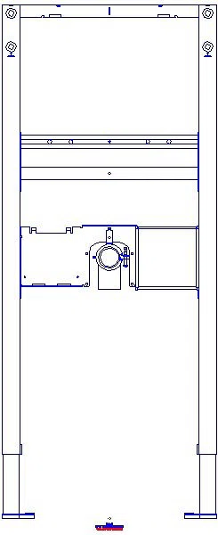 GE Duofix Element f. WT, 112 cm elektr. Standarmatur mit UP-Funktionsbox_111551002_A
