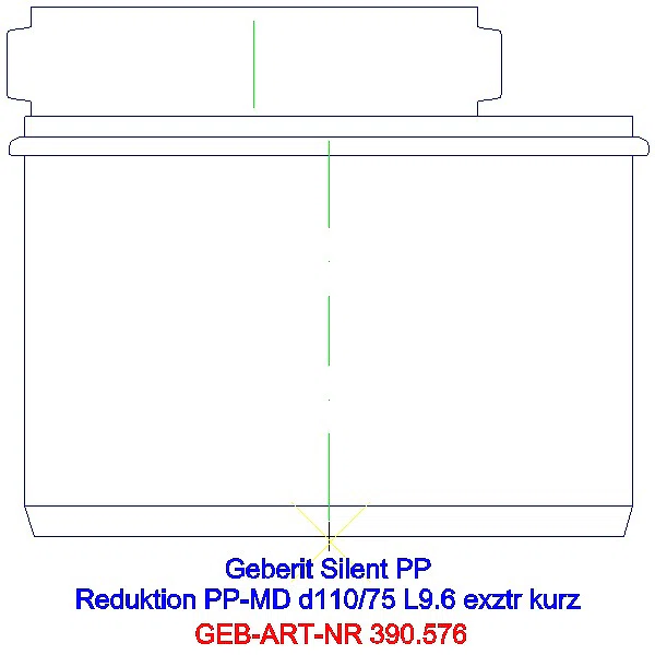 GE Silent-PP Reduktion exzentrisch kurz d110/75_390.576.14.1_L