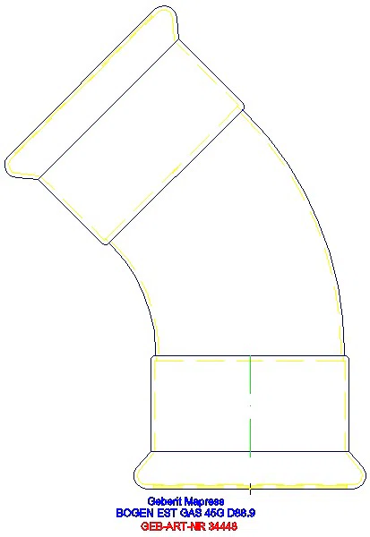 GE Mapress Edelstahl Bogen 45Gr d88,9 (Gas)_34448_A