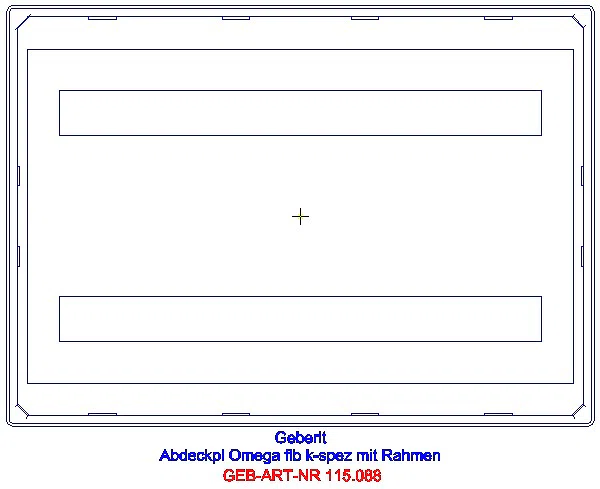 GE Abdeckplatte Omega flächenbündig, mit Sichtrahmen_115.088.00.1_A