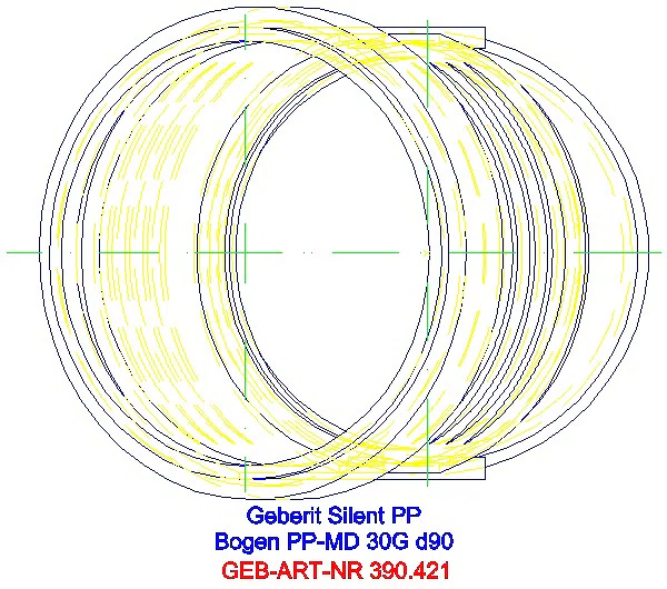 GE Silent-PP Bogen 30Gr d90_390.421.14.1_G