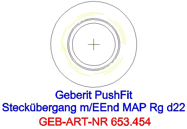 GE Mapress Übergang auf Verteiler mit Steckanschluss Einschubende Rg d22_653.454.00.1_A