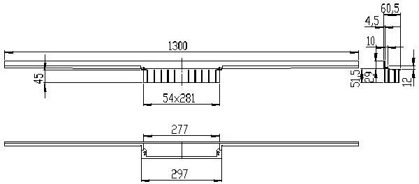 DALLMER Duschrinne CeraWall Individual, 1300 mm