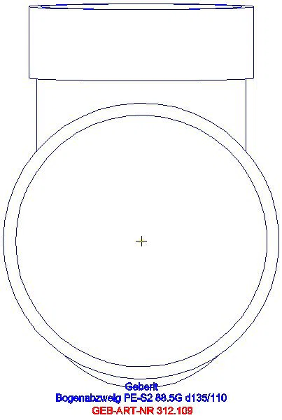 GE Silent-db20 Bogenabzweig 88,5Gr d135/110_312.109.14.1_G