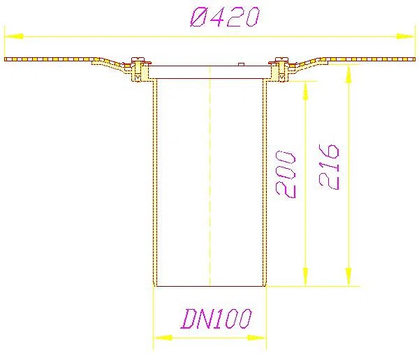 DALLMER Balkonablaufgehäuse 84 DallBit, DN 100