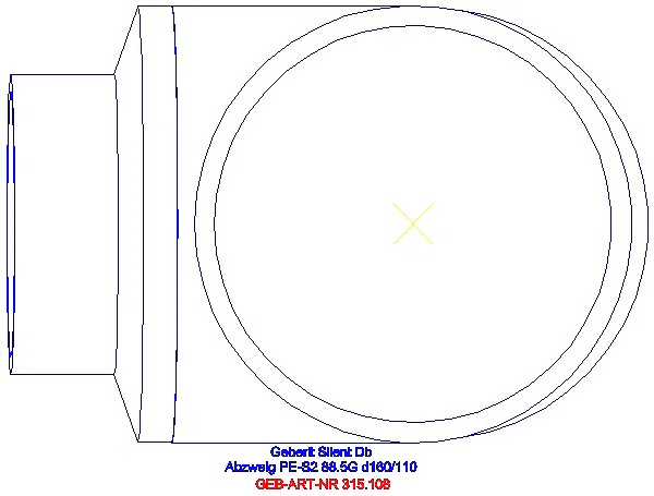 GE Silent-db20 Abzweig 88,5Gr d160/110_315.108.14.1_G