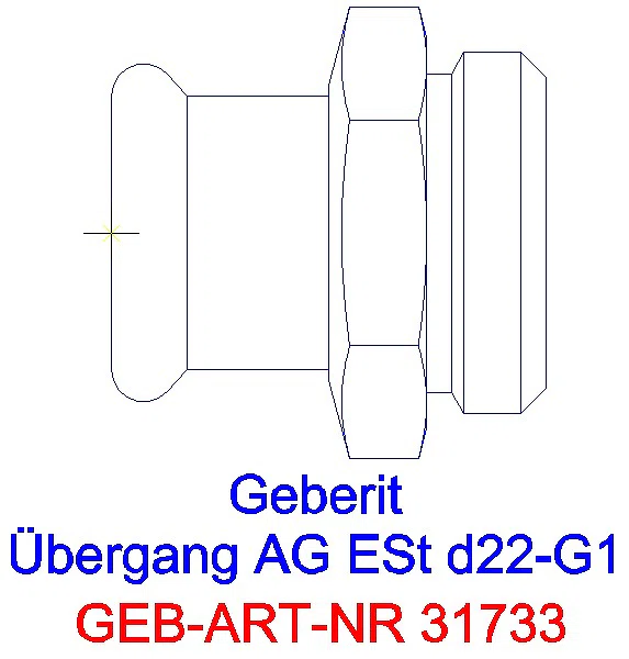 GE Mapress Edelstahl Übergang mit AG d22-G1_31733_A