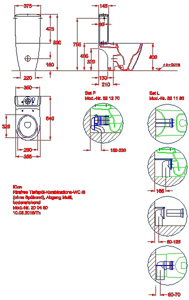 iCon Stand-WC für AP-SPK aufgesetzt Tiefspüler, Rimfree, Abg.multi_kgv_icon_200460