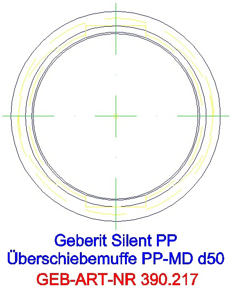GE Silent-PP Überschiebemuffe d50_390.217.14.1_G