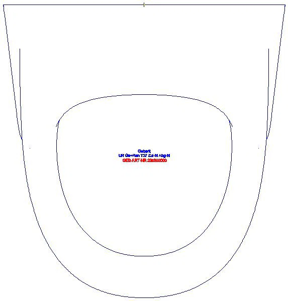 Renova Urinal, Zulauf von hinten Abgang nach hinten_235300000_G