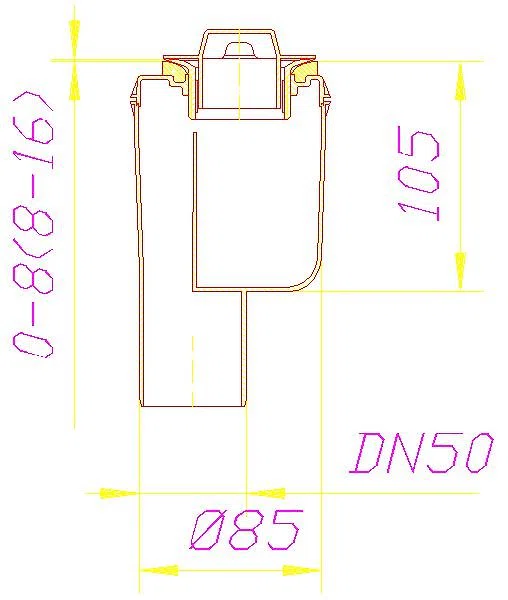 DALLMER Ablaufgehäuse TELOS V, DN 50