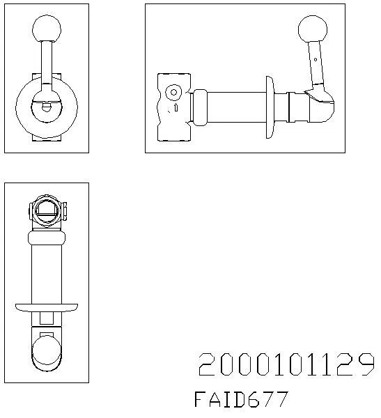 Notduschventil, Unterputz, grün, 60 l, Kipphebel, Einbautiefe 35-95 mm, FAID677