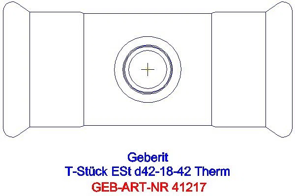 GE Mapress Therm T-Stück reduziert d42-18-42_41217_G