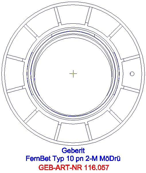 GE Fernbetätigung Typ 10 pneumatisch für 2-Mengen-Sp. Möbeldrücker weiß/glanzchr_116.057.KJ.1_L