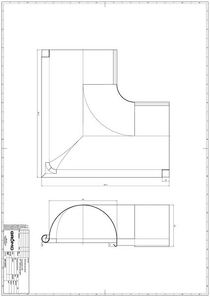 GRÖMO ALUSTAR Rinnenwinkel - SX - Weiß halbrund Außeneck 90° 400, #Art.Nr. 82134